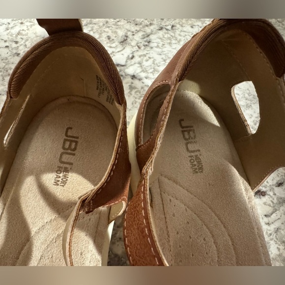 JBU Prague Women's Comfort Adjustable Ankle Strap Flat Open Toe Sandals Size 11M - Picture 8 of 12